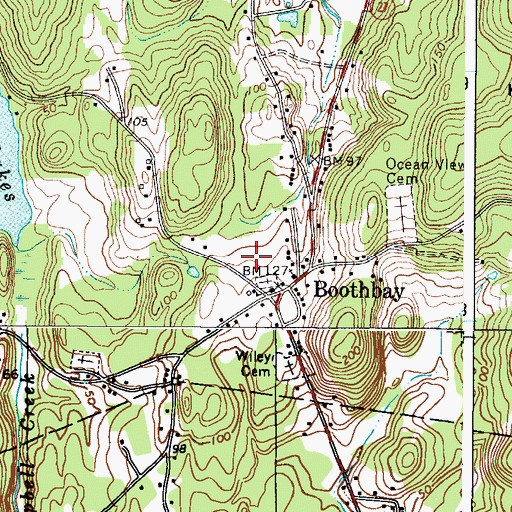 Topographic Map of Harold B Clifford Playground, ME