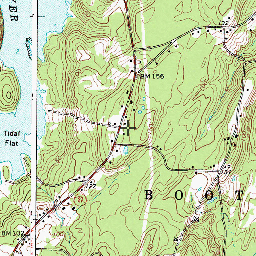 Topographic Map of Kenneth E Stoddard Shell Museum, ME