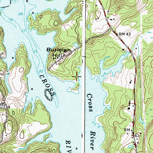 Topographic Map of Little Ponderosa Campground, ME