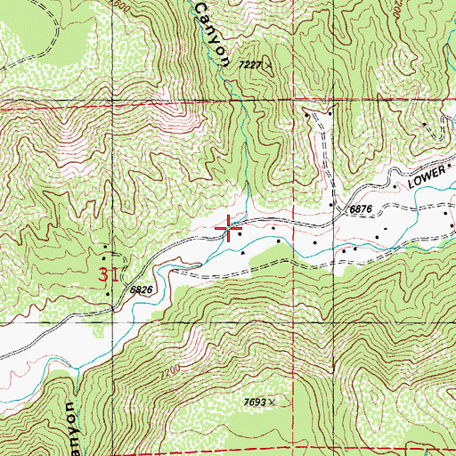 Topographic Map of White Canyon, CO