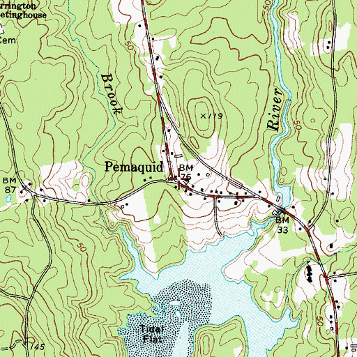 Topographic Map of Pemaquid (historical), ME
