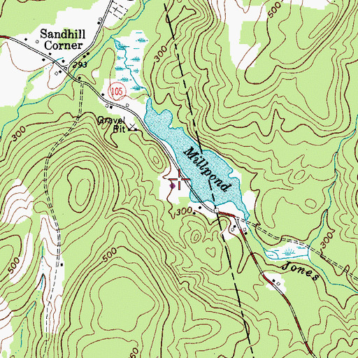 Topographic Map of Somerville Elementary School, ME