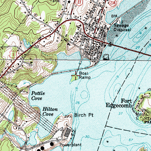 Topographic Map of Whites Island, ME