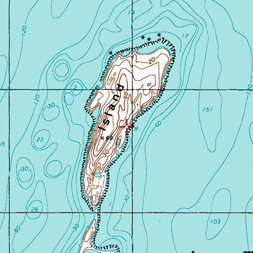Topographic Map of Woods End, ME