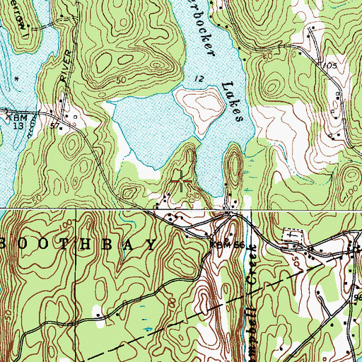 Topographic Map of YMCA Camp, ME