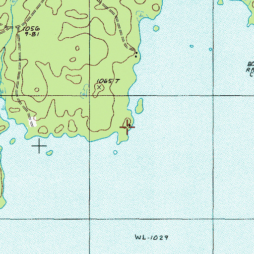 Topographic Map of Case Point, ME