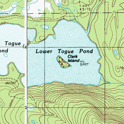 Topographic Map of Clark Island, ME
