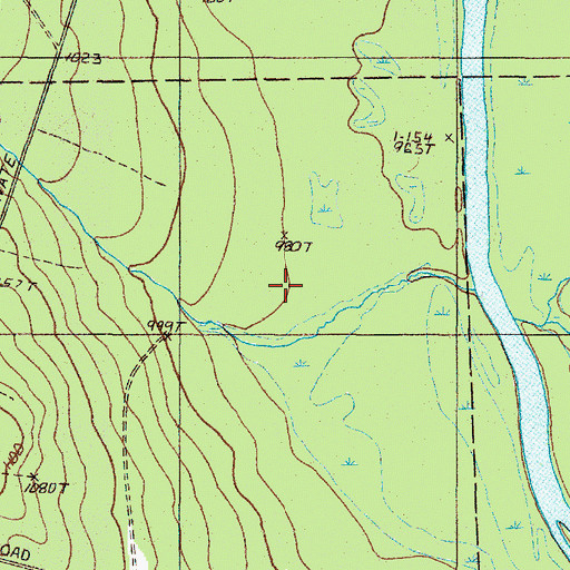 Topographic Map of Hannibals Crossing, ME