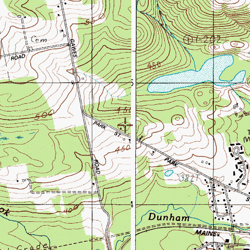 Topographic Map of Old Blacksmith Shop Museum, ME