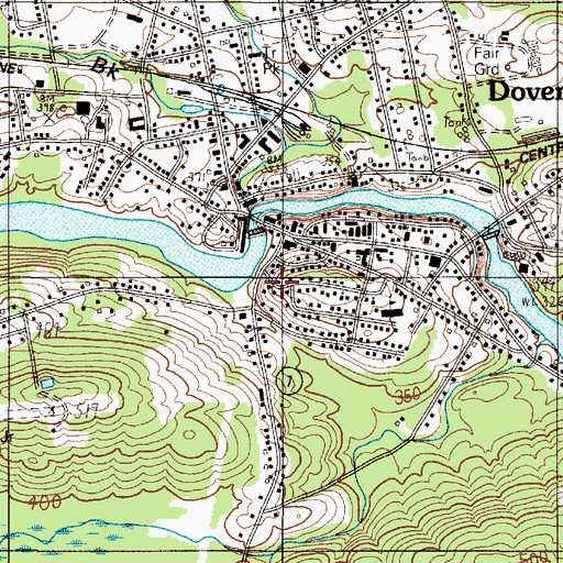 Topographic Map of Southern Piscataquis County Chamber of Commerce, ME