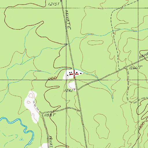 Topographic Map of Telos Greenhouse, ME