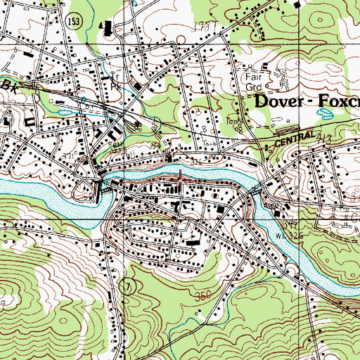 Topographic Map of United Methodist Church, ME