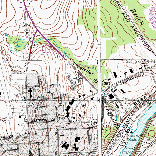 Topographic Map of Access Highway Shopping Center, ME