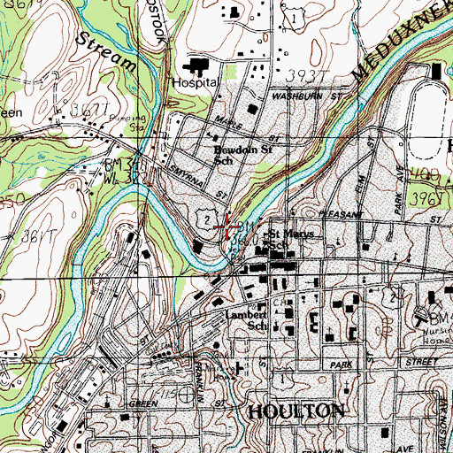 Topographic Map of Black Hawke Tavern Museum, ME