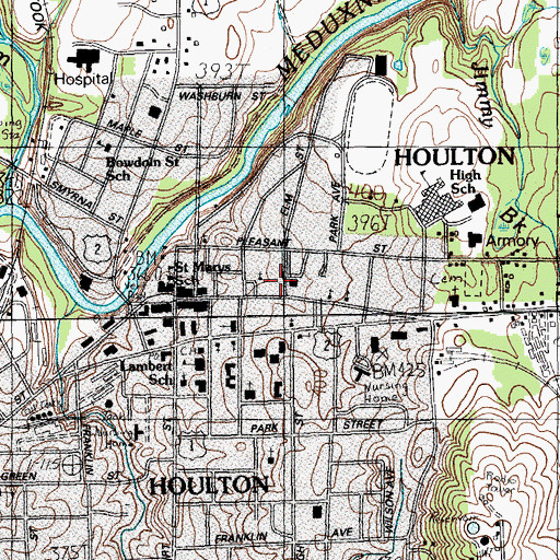 Topographic Map of Church of the Good Shepherd Episcopal Church, ME