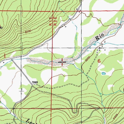 Topographic Map of White Creek, CO