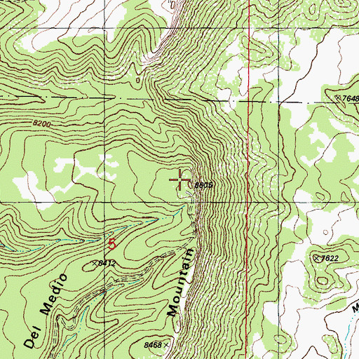 Topographic Map of Chromo Mountain, CO