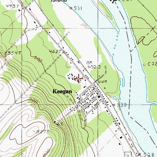 Topographic Map of Kennedy Terrace, ME
