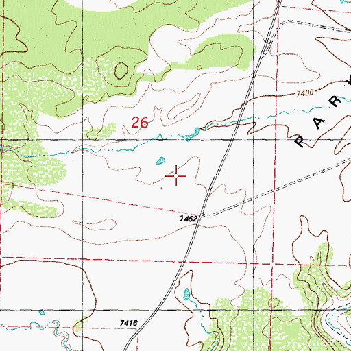 Topographic Map of Coyote Park, CO