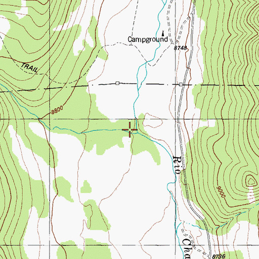 Topographic Map of Archuleta Creek, CO