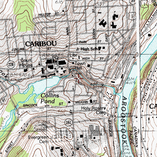 Topographic Map of Nylander Museum, ME