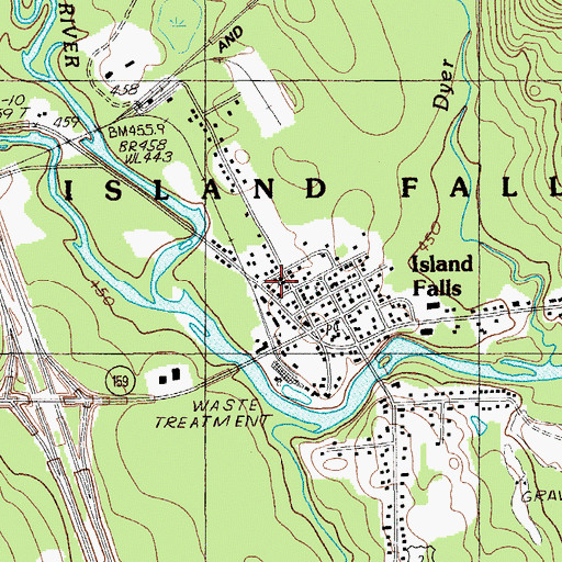 Topographic Map of Saint Agnes Roman Catholic Church, ME