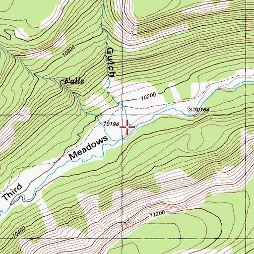 Topographic Map of Victoria Gulch, CO