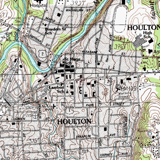 Topographic Map of United Pentecostal Church, ME