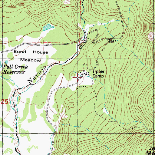 Topographic Map of Banded Peak Ranch, CO