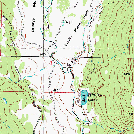 Topographic Map of East Fork Navajo River, CO