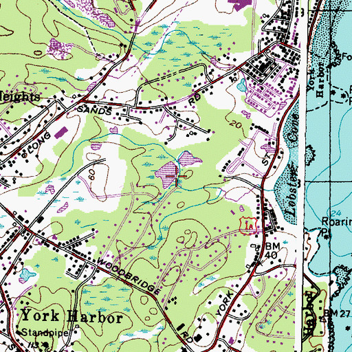 Topographic Map of Cefalo Swamp, ME