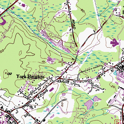 Topographic Map of Coastal Ridge Elementary School, ME