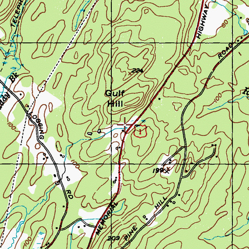 Topographic Map of Dixons Campground, ME