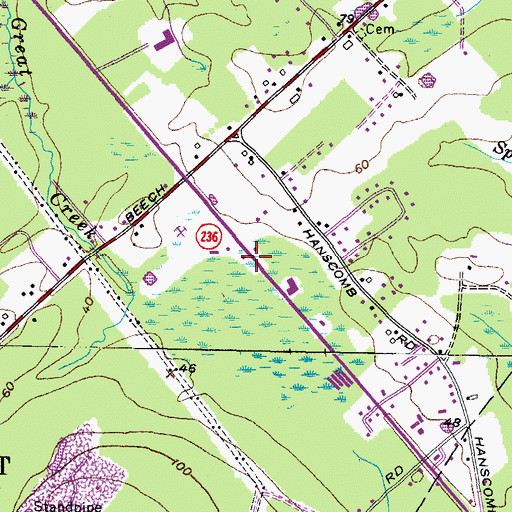 Topographic Map of Eliot Post Office, ME