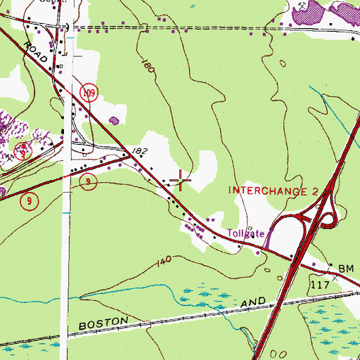 Topographic Map of Gregoires Campground, ME