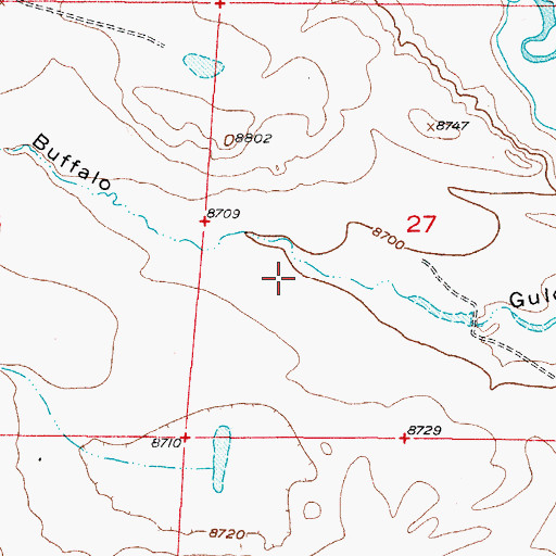 Topographic Map of Buffalo Gulch, CO