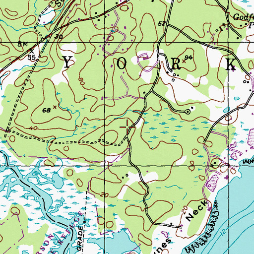 Topographic Map of Oakland Farm (historical), ME