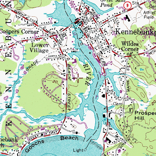 Topographic Map of Saint Anthony Monastery, ME