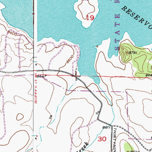 Topographic Map of Spring Creek, CO