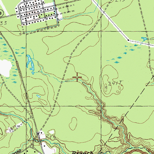 Topographic Map of South Sanford Industrial Area, ME