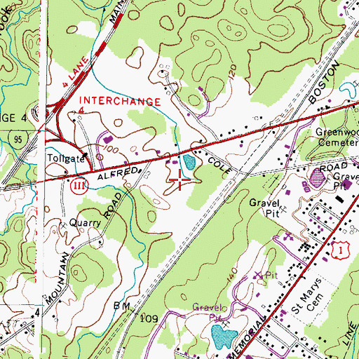 Topographic Map of Southern Maine Health Care, ME