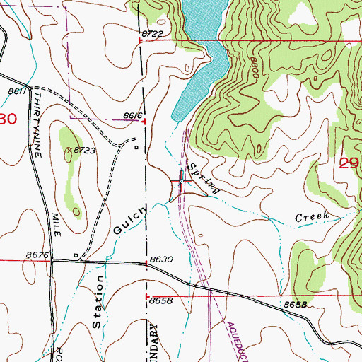 Topographic Map of Ranger Station Gulch, CO