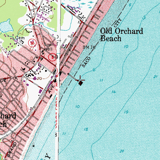Topographic Map of The Pier, ME