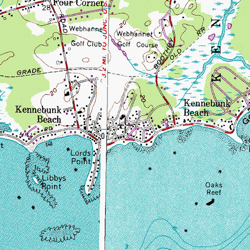 Topographic Map of Trinity Episcopal Chapel, ME