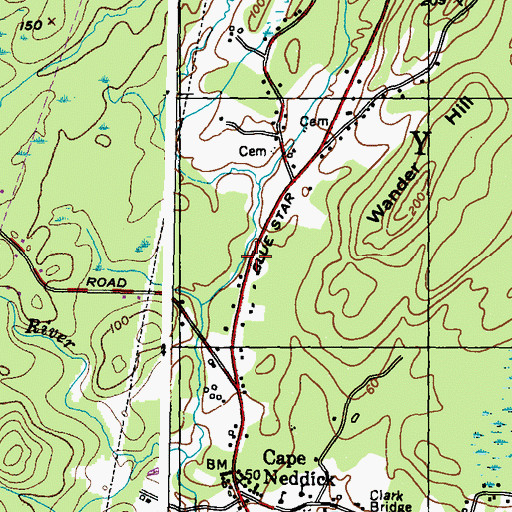 Topographic Map of Worleys Ice Pond (historical), ME
