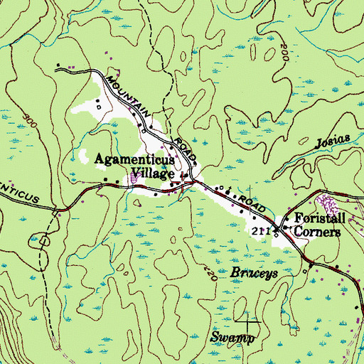 Topographic Map of York Advent Christian Church, ME