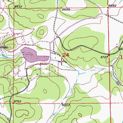 Topographic Map of Lone Chimney, CO