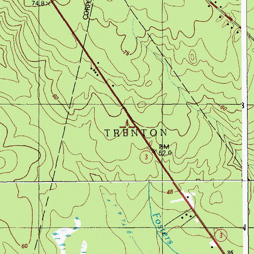 Topographic Map of American Legion Hall, ME