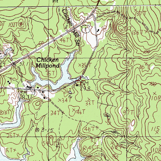 Topographic Map of Bartlett Maine Estate Winery, ME