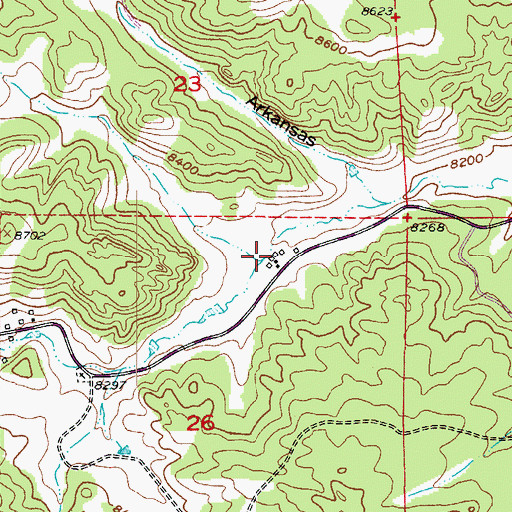 Topographic Map of Abell Ranch, CO